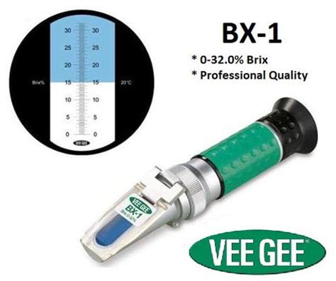 vee gee brix refractometer|coolant refractometers.